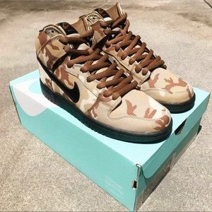 Nike sb dunk high pro Beige/black/brown